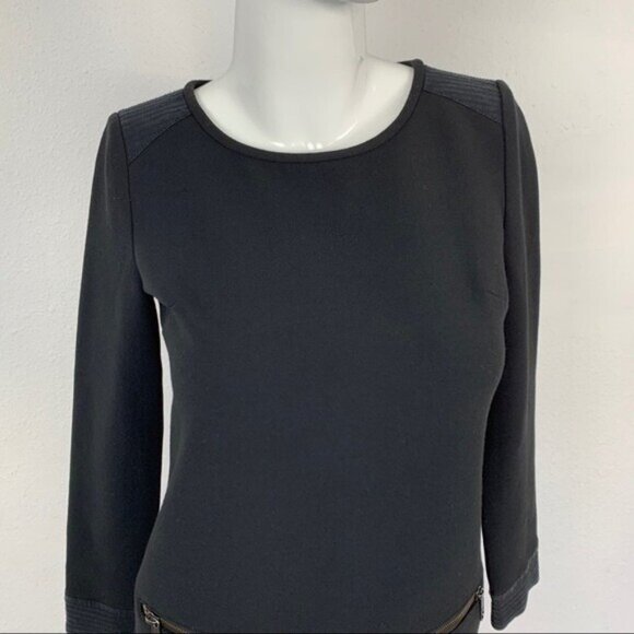 Madewell Black Long Sleeve Dress - Picture 3 of 7